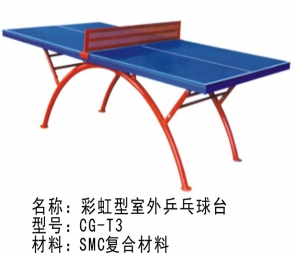 CG-T3 室外乒乓球臺標準戶外乒乓球臺SMC乒乒球桌家用小區(qū)學(xué)校社區(qū)